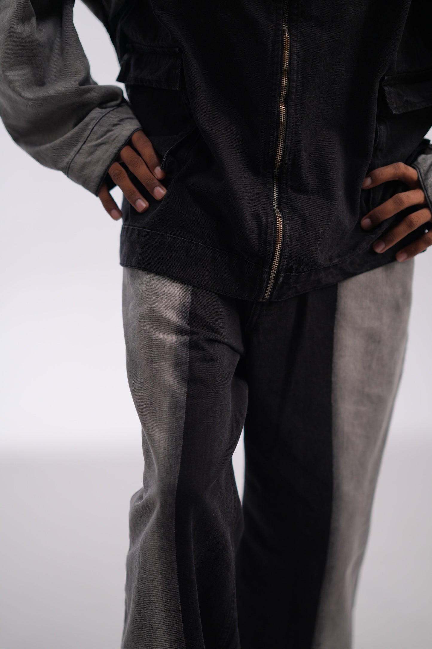 Two Tone Denim Pants