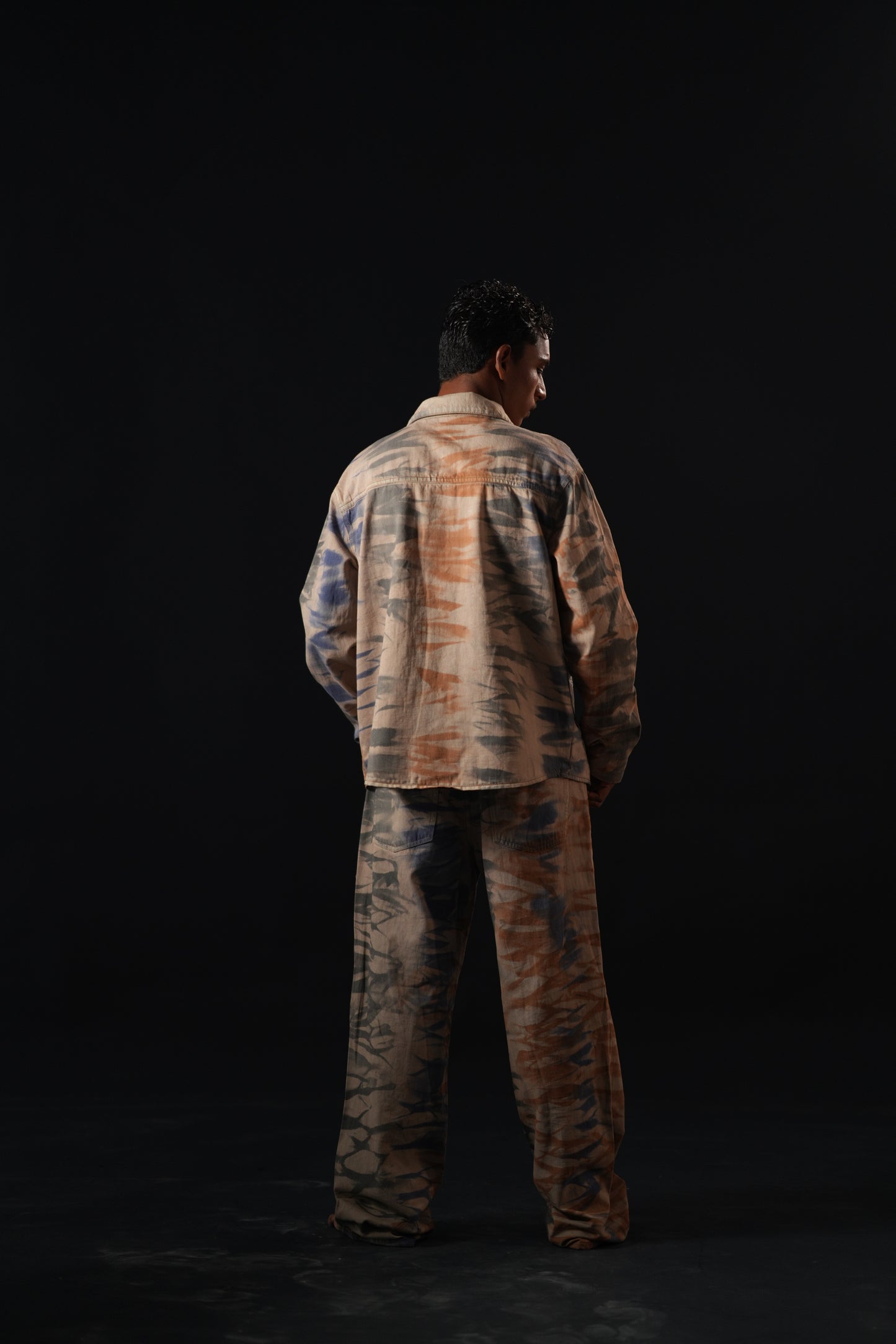 Hand Dyed Inverse Denim Jacket