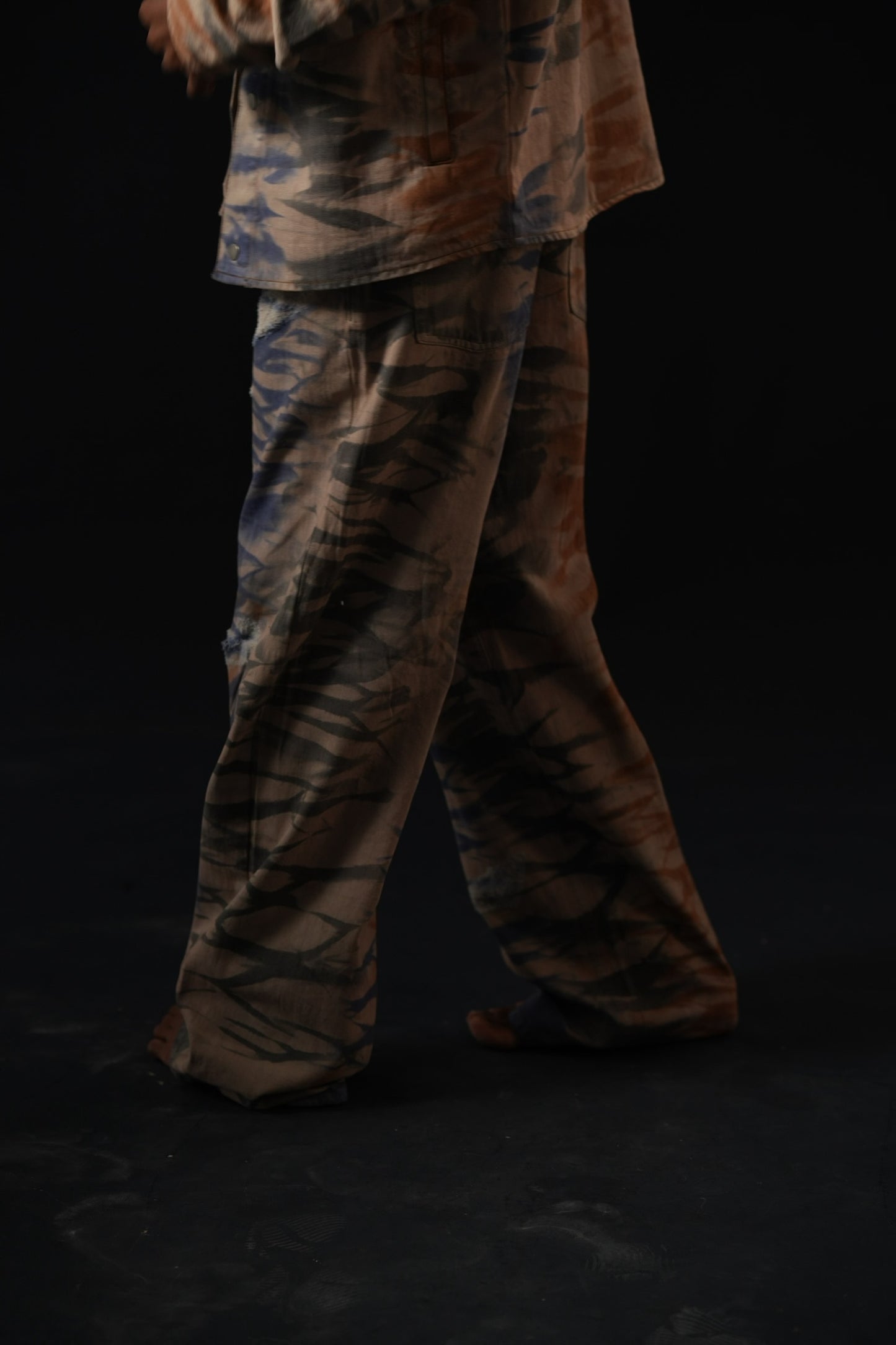 Hand Dyed Inverse Denim Pants