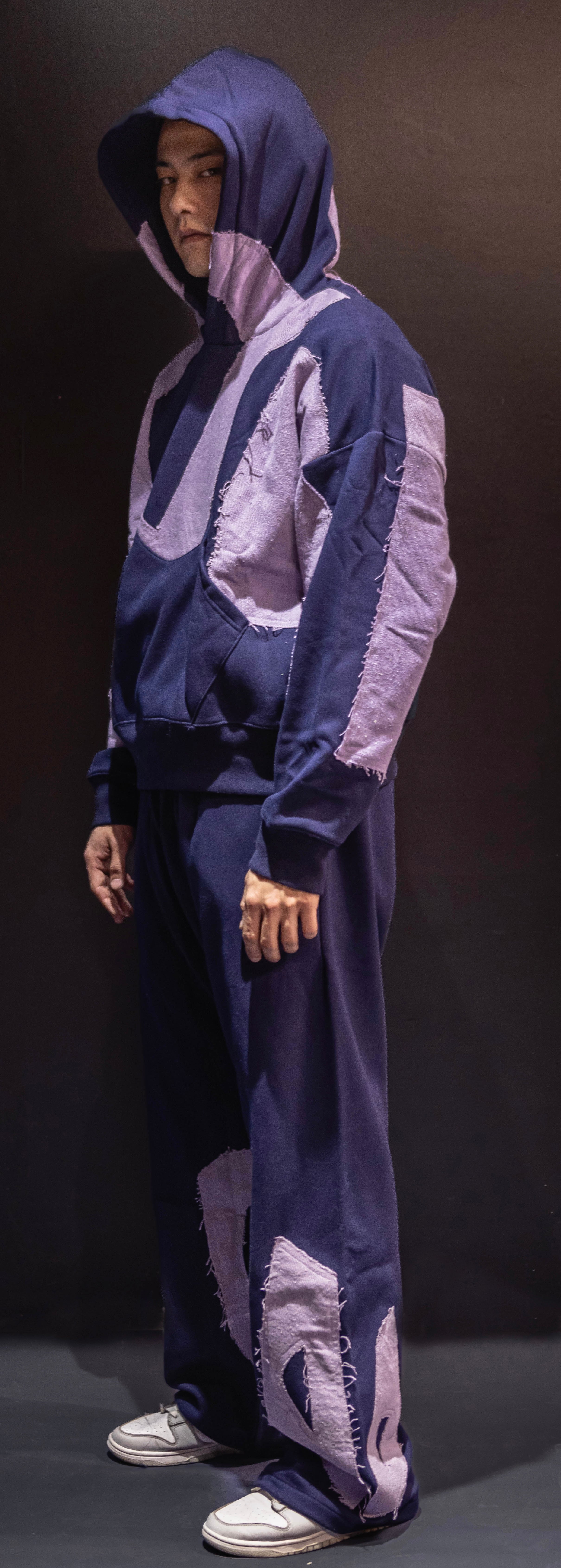 NVY PURP Patch Hoodie