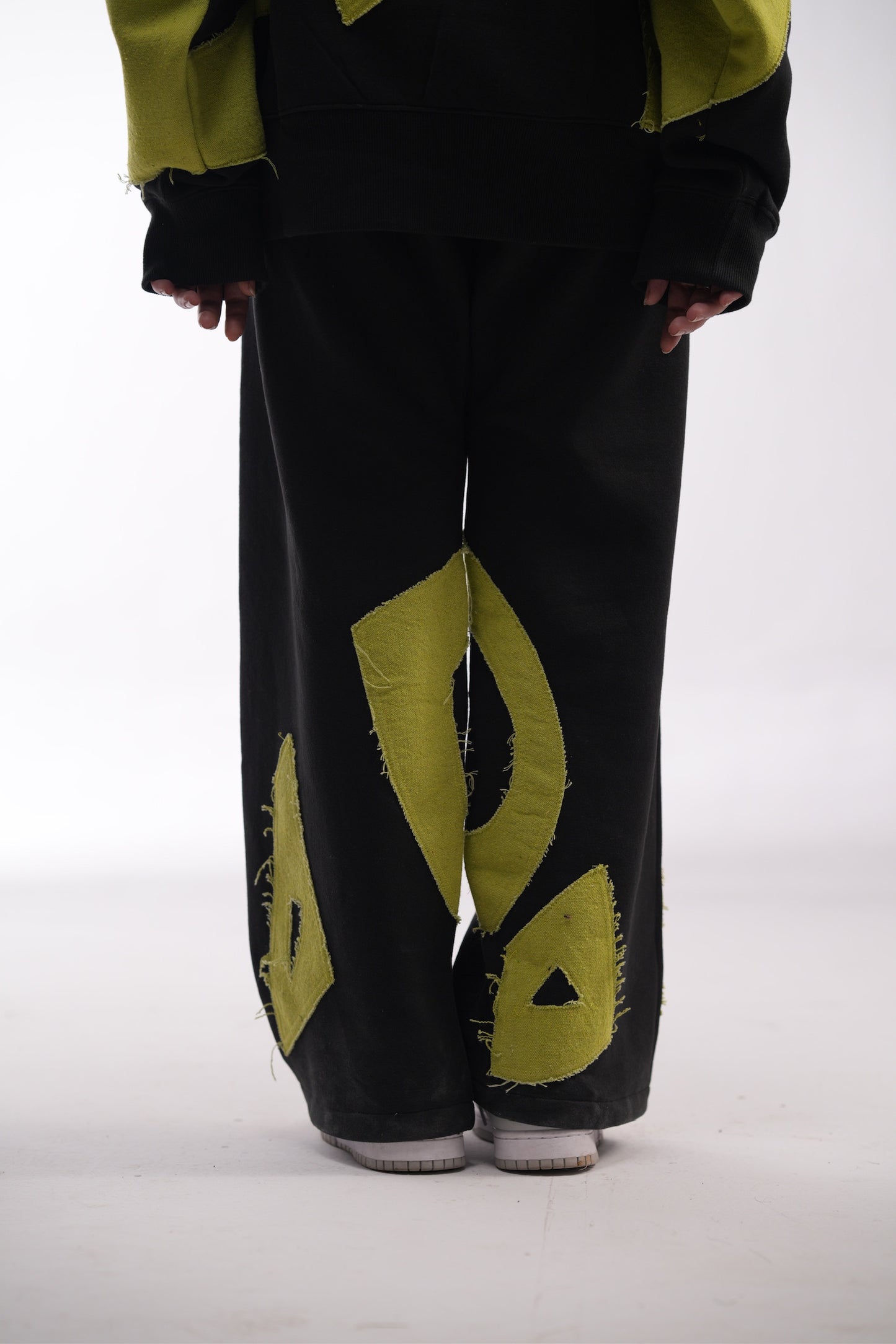 BLK GRN Patch Pants