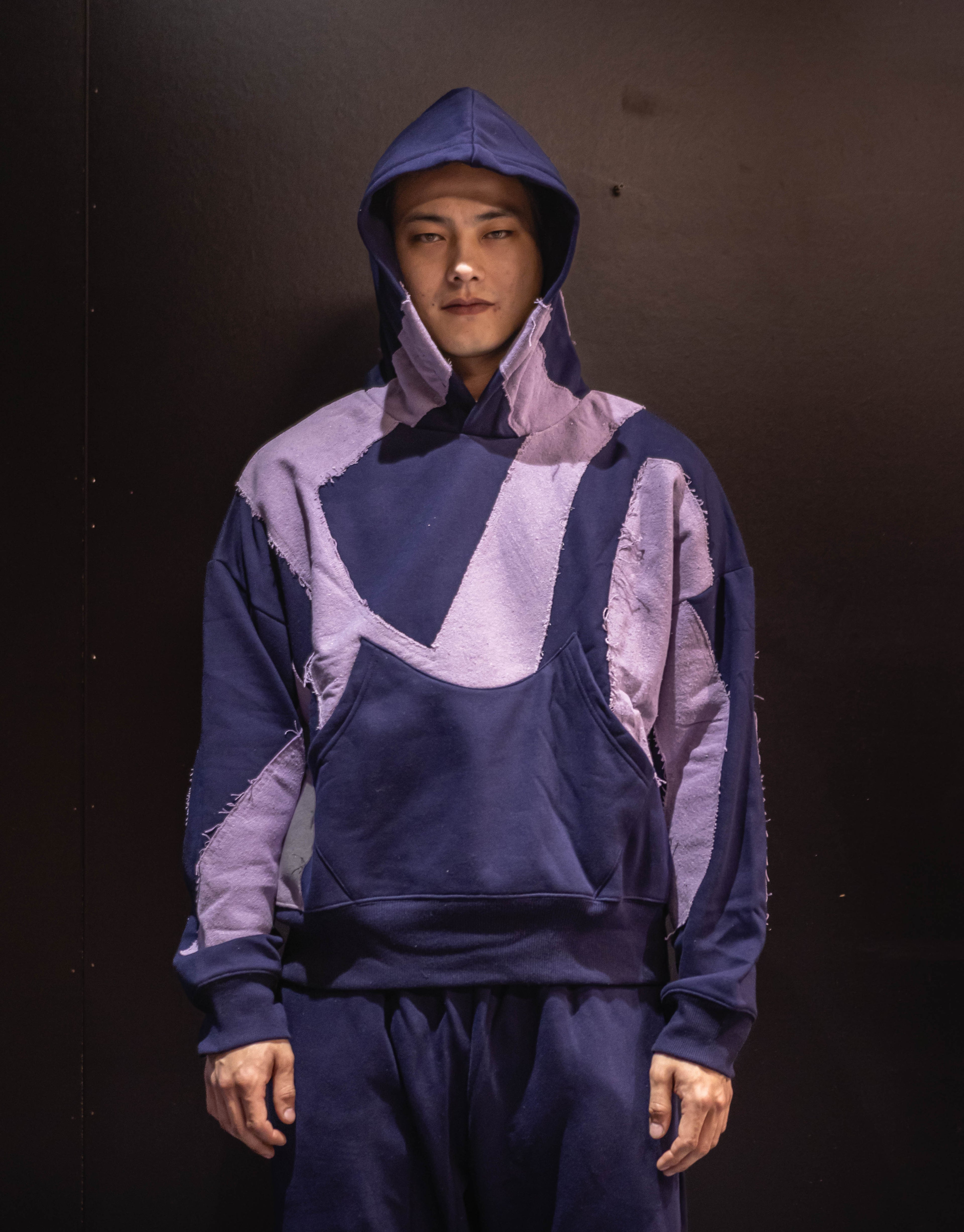 NVY PURP Patch Hoodie