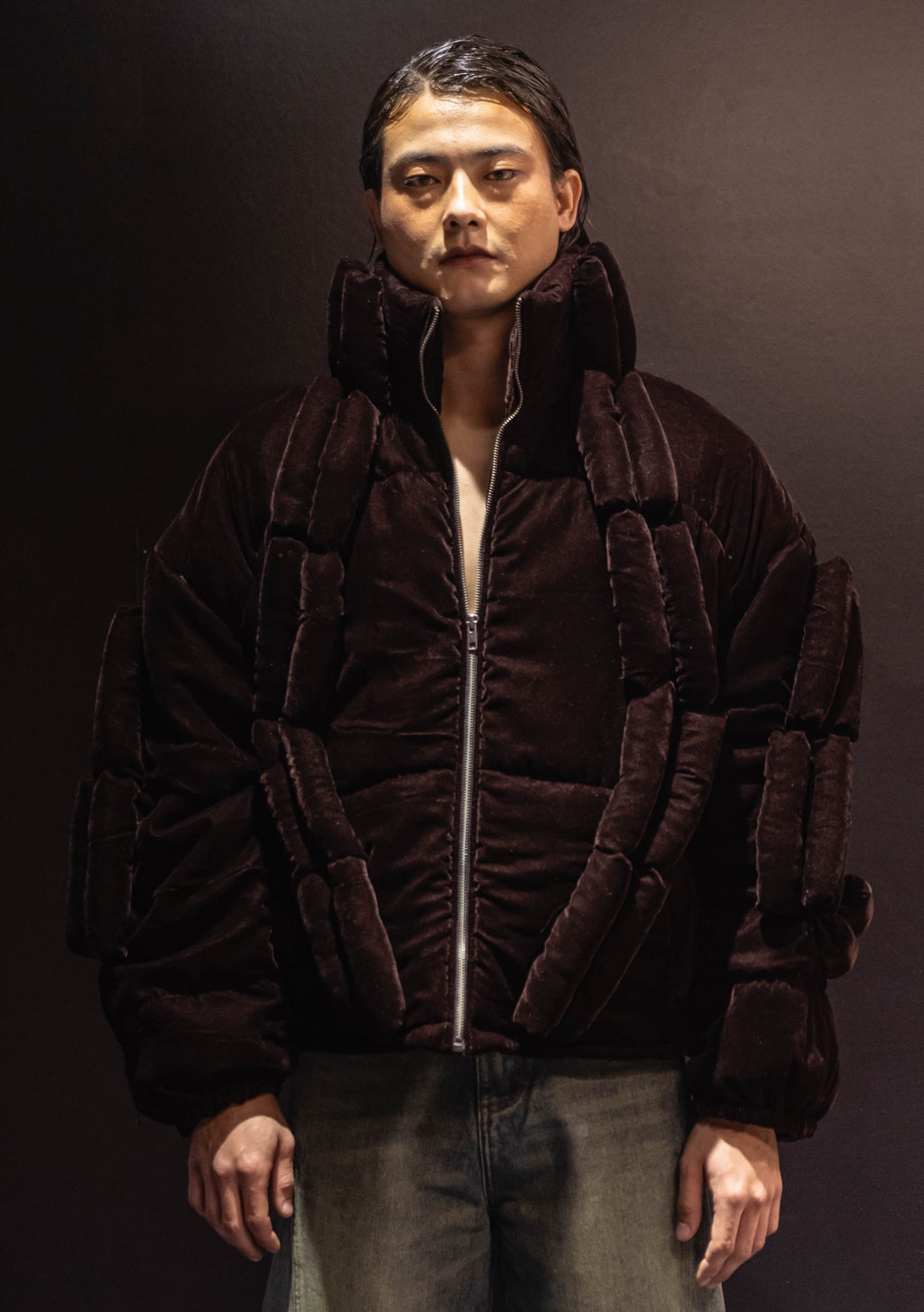 DOA Logo Eco Velvet Puffer