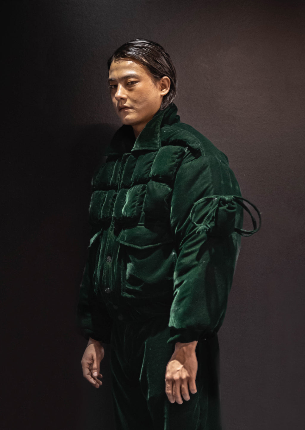 Eco Velvet Pillow Puffer