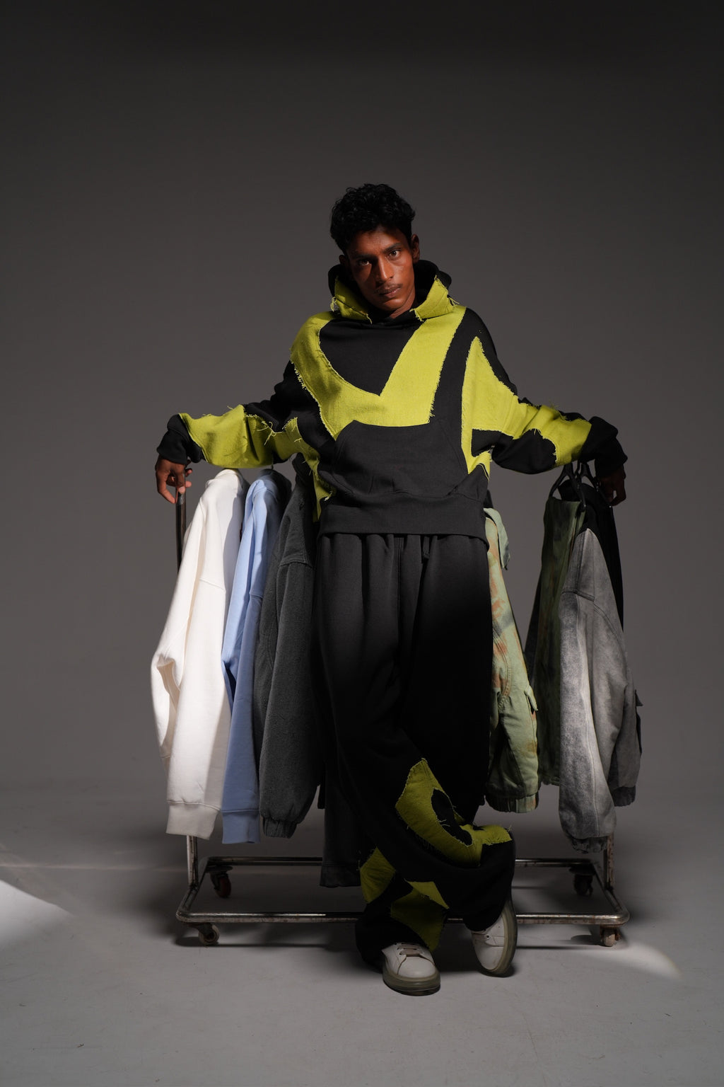 BLK GRN Patch Hoodie