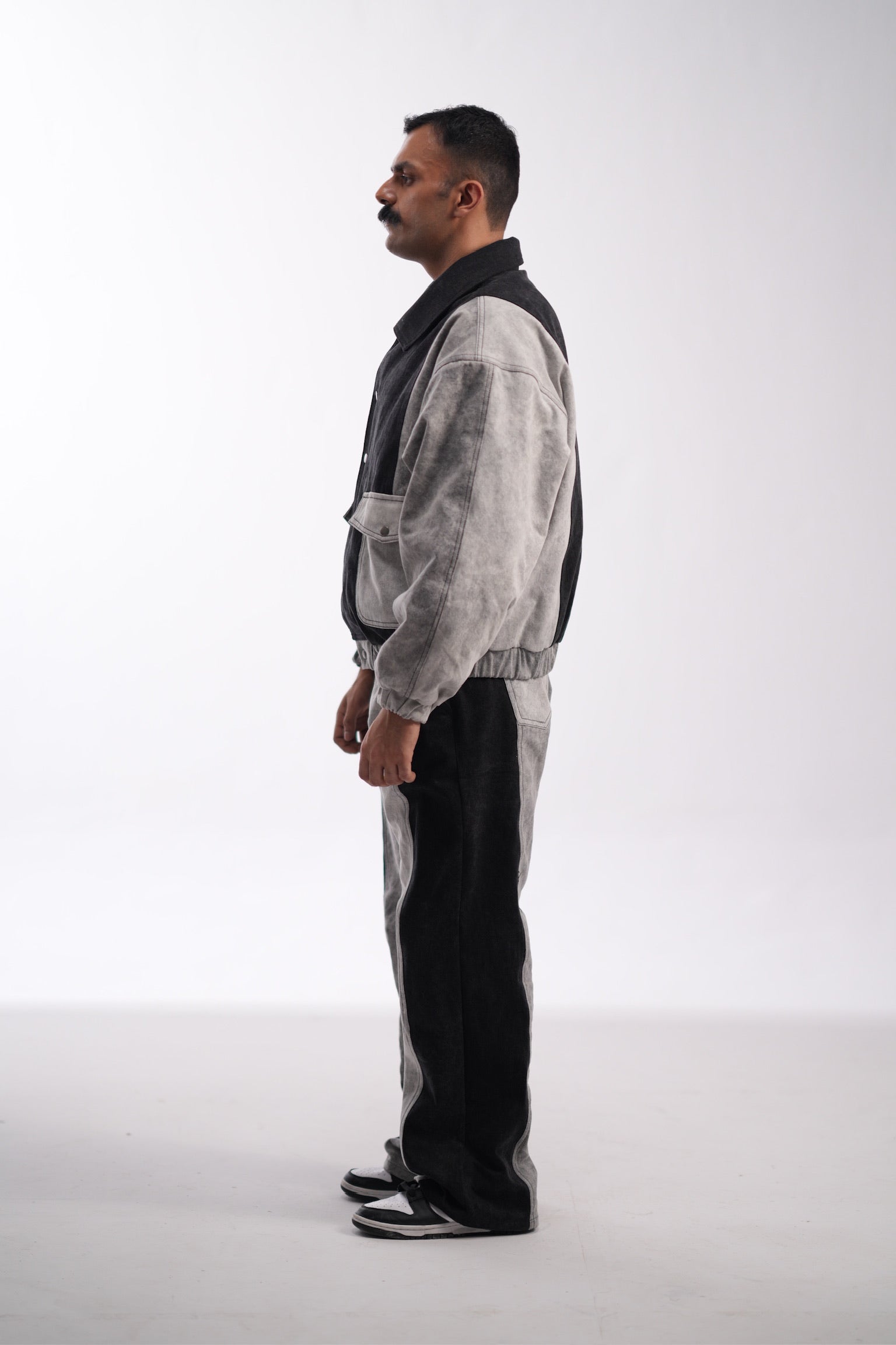 Inverse Panel Denim Pants