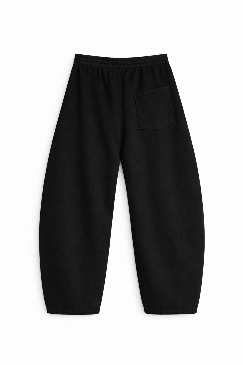 Half Knit Denim Balloon Pants