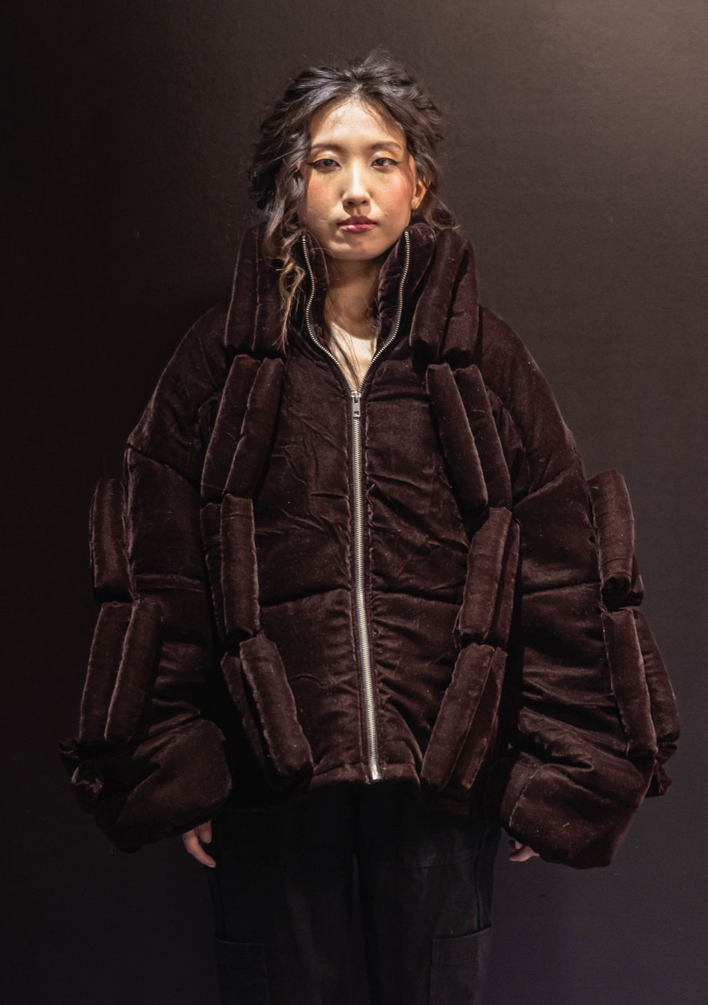 DOA Logo Eco Velvet Puffer