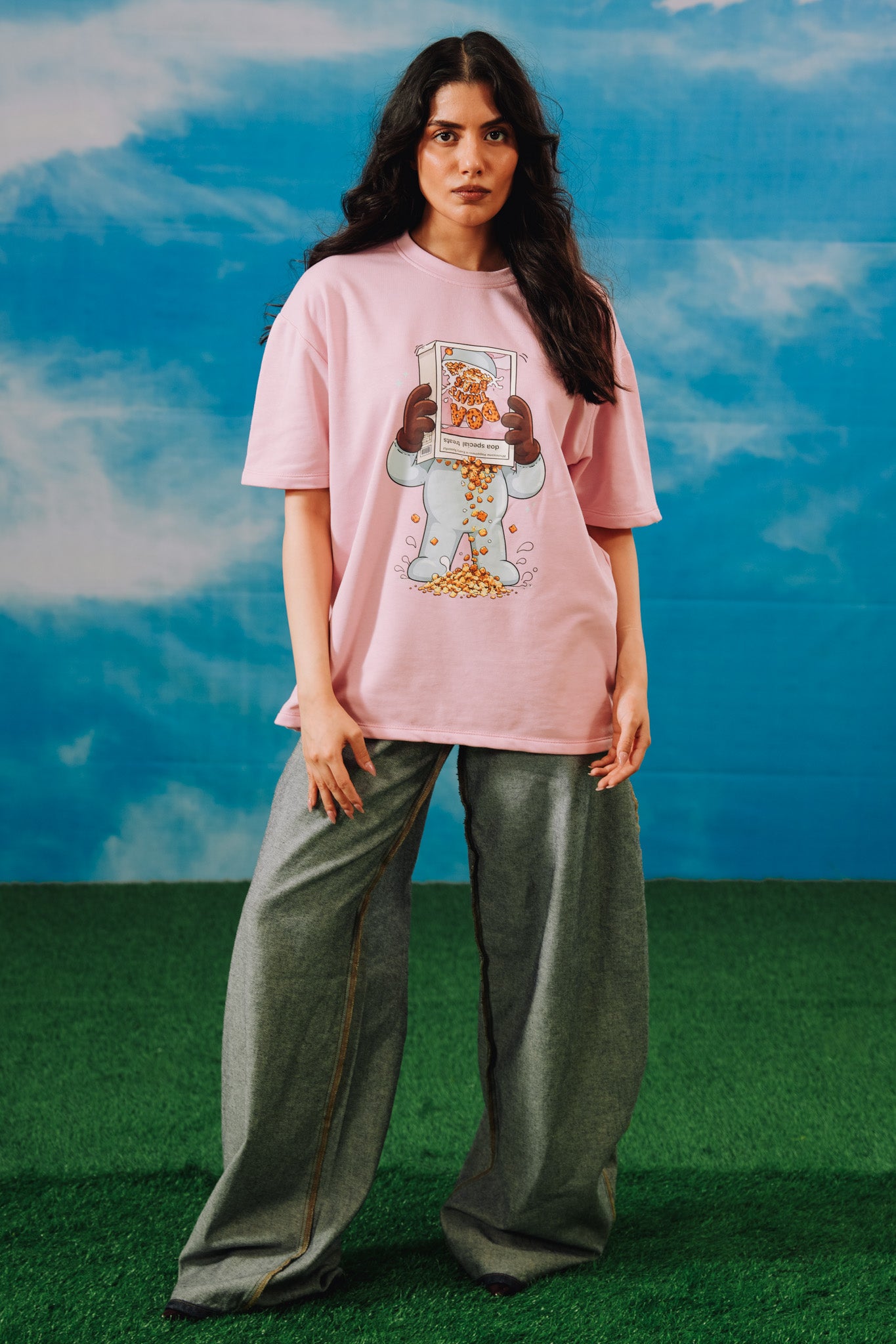 Pink DOA Treats Oversized Tee