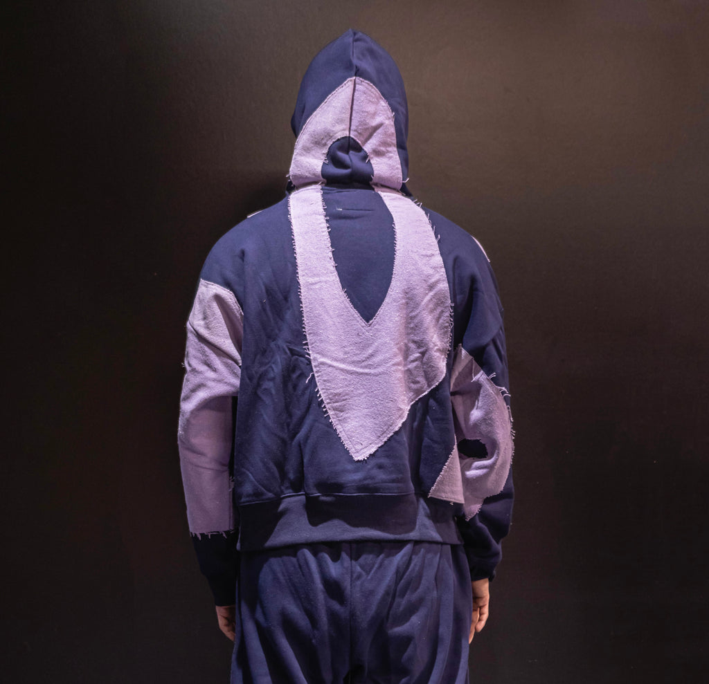 NVY PURP Patch Hoodie
