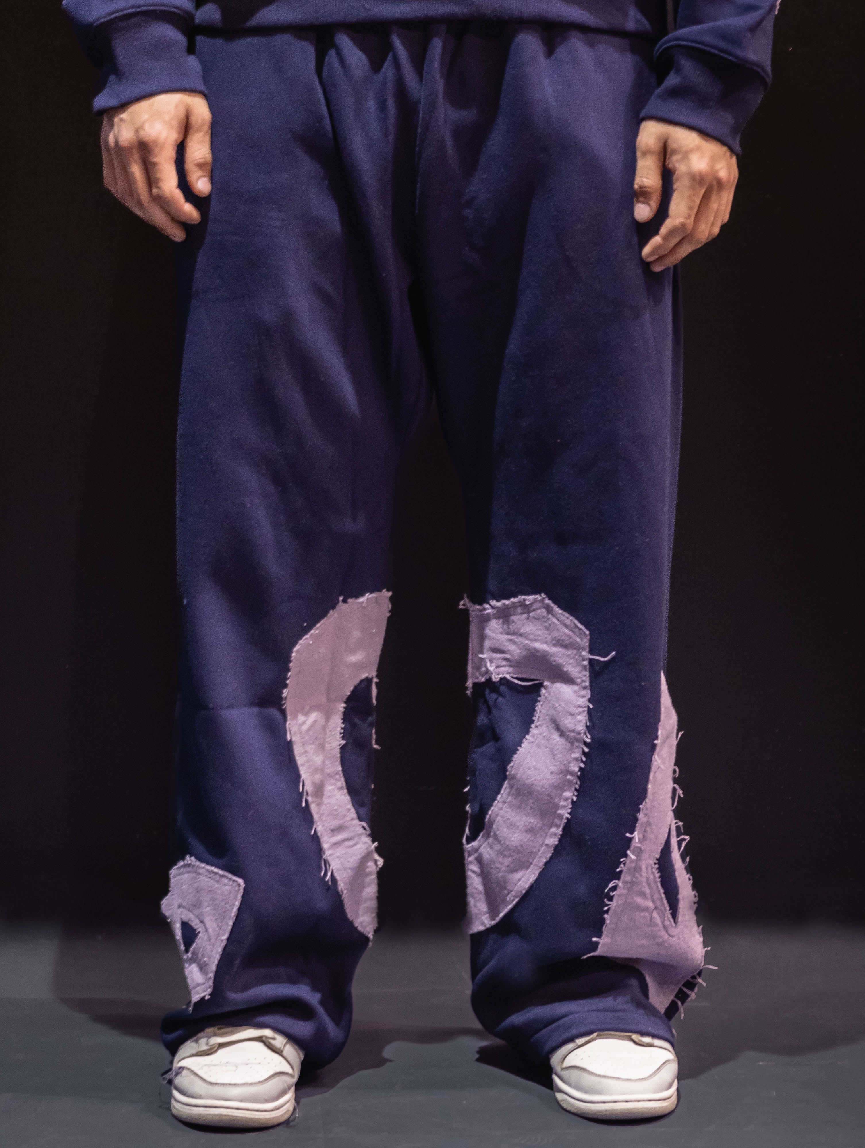 NVY PURP Patch Pants