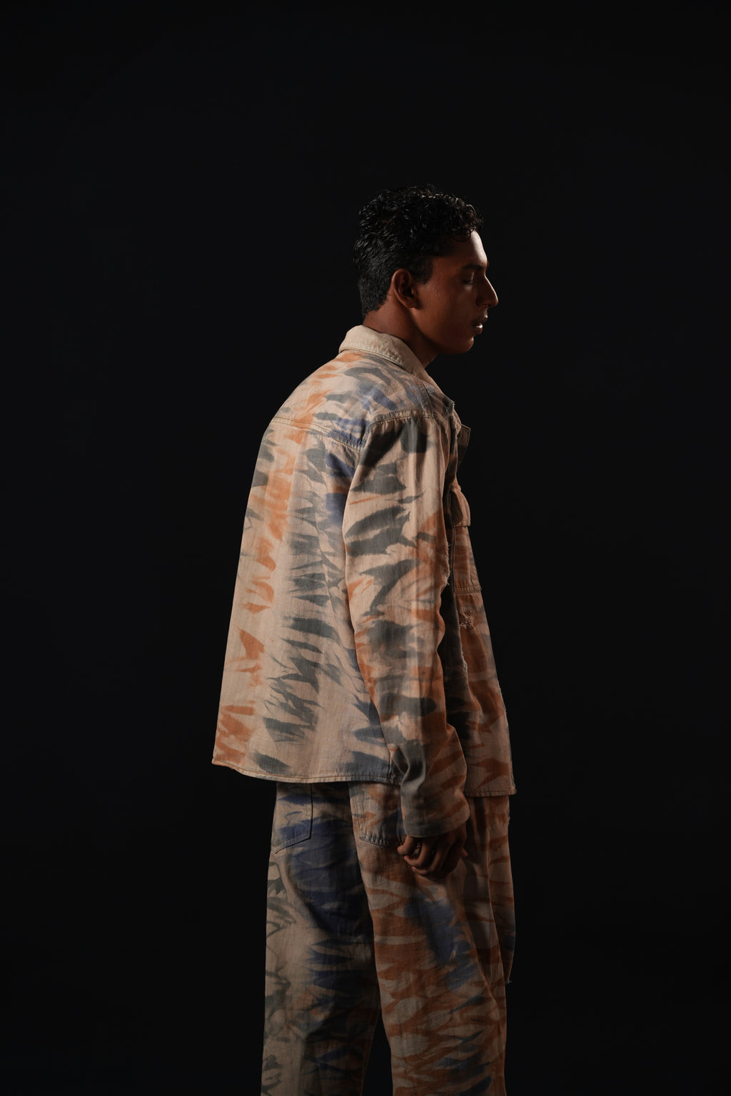 Hand Dyed Inverse Denim Jacket