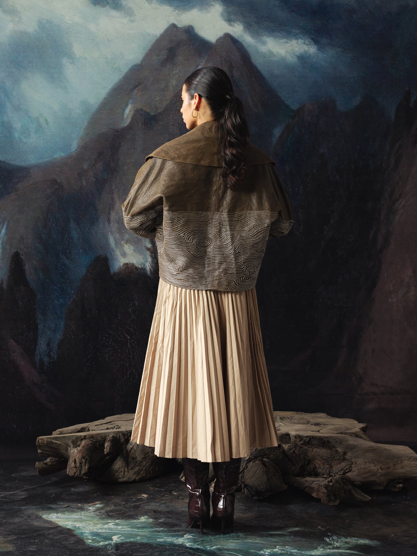 Leather Cape