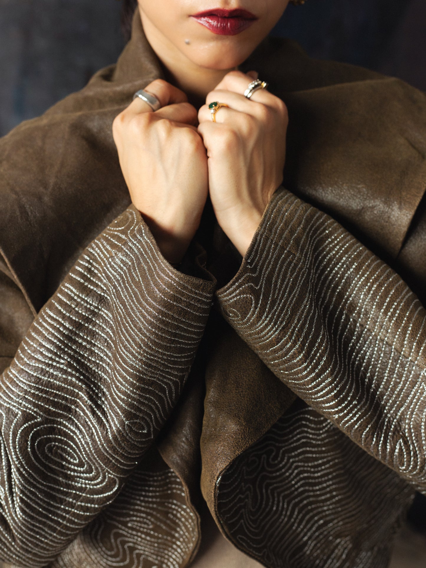 Leather Cape